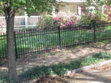 4' Post and Rail Cross Style Fence.